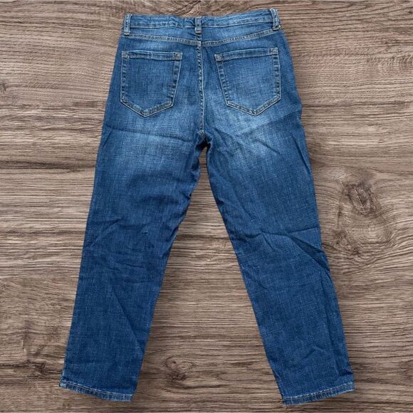 Ella Moss Blue Straight Jeans with Distressed Look 8/29 Junior - Picture 2 of 9